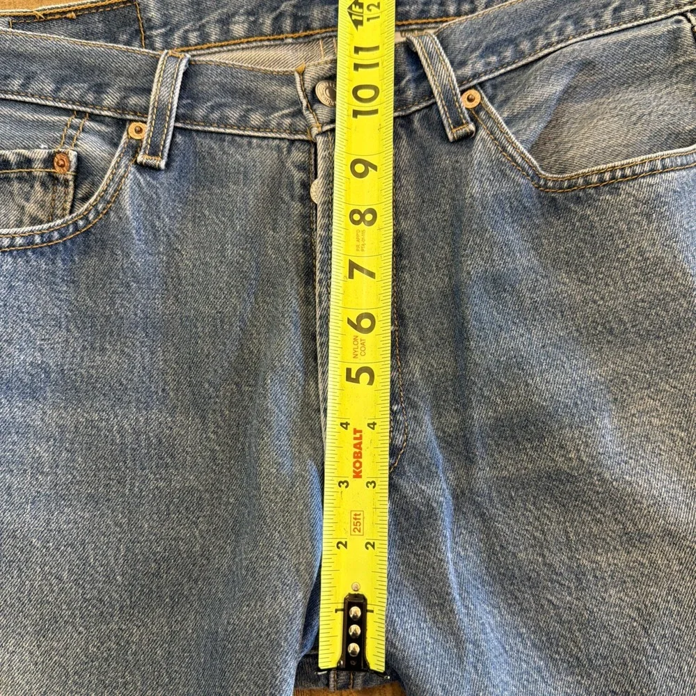Vintage Levis Jeans 501 Mens 34X32 Blue Denim 2004 Button Fly Straight 32.5X28 - Picture 14 of 16
